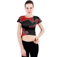 People Crew Neck Crop Top