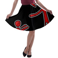 People A-line Skater Skirt