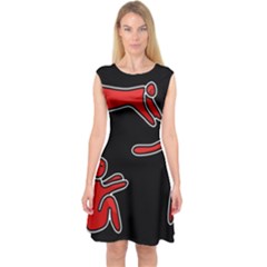 People Capsleeve Midi Dress