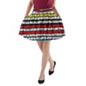 Simple colorful design A-Line Pocket Skirt View1