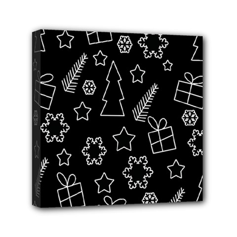 Simple Xmas Pattern Mini Canvas 6  X 6  by Valentinaart