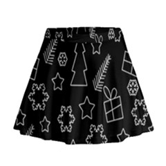 Simple Xmas Pattern Mini Flare Skirt by Valentinaart