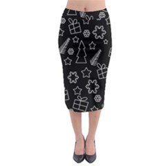 Simple Xmas Pattern Midi Pencil Skirt by Valentinaart