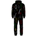 Colorful Xmas pattern Hooded Jumpsuit (Men)  View1