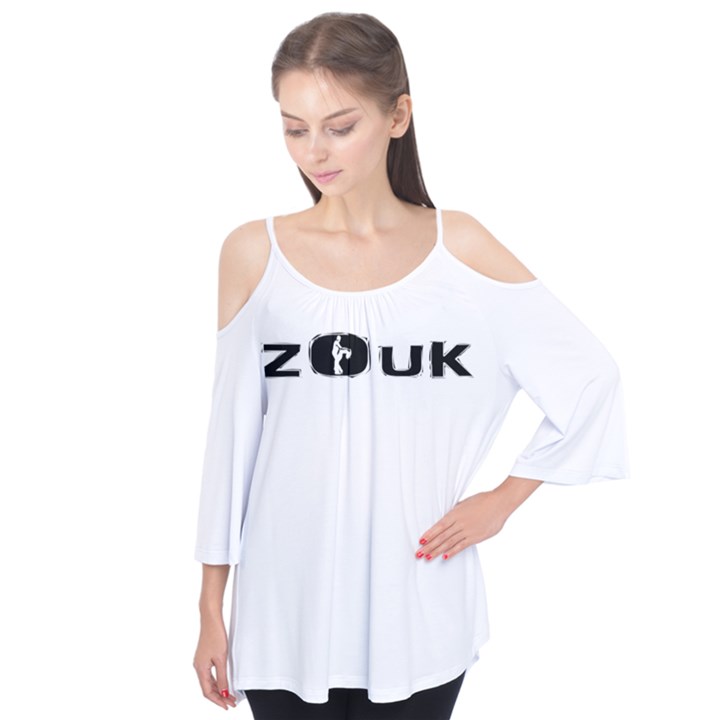 ZOUK DANCE Flutter Sleeve Cotton Tee 