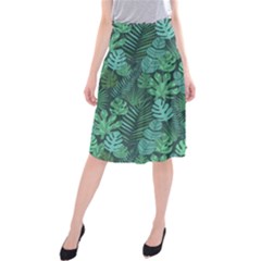 Tropical Plantation Pattern2 Midi Beach Skirt