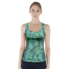 Tropical Plantation Pattern2 Racer Back Sports Top by kostolom3000shop