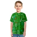 Green Xmas pattern Kids  Sport Mesh Tee View1