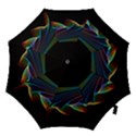  Flowing Fabric of Rainbow Light, Abstract  Hook Handle Umbrellas (Small) View1