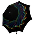 Flowing Fabric of Rainbow Light, Abstract  Hook Handle Umbrellas (Small) View2