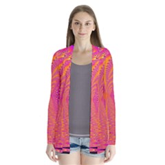 Magenta Boardwalk Carnival, Abstract Ocean Shimmer Cardigans by DianeClancy