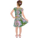Rose Forest Green, Abstract Swirl Dance Kids  Short Sleeve Dress View2