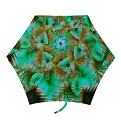 Spring Leaves, Abstract Crystal Flower Garden Mini Folding Umbrellas by DianeClancy