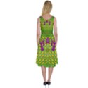 Flowers And Yoga In The Wind Midi Sleeveless Dress View2