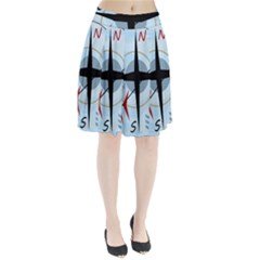 Compass Pleated Skirt