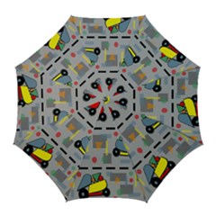 Toy Cars Golf Umbrellas by Valentinaart