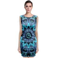 Star Connection, Abstract Cosmic Constellation Classic Sleeveless Midi Dress