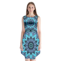 Star Connection, Abstract Cosmic Constellation Sleeveless Chiffon Dress  