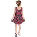 Red floral pattern Kids  Sleeveless Dress View2