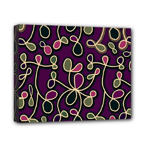 Elegant Purple Pattern Canvas 10  X 8  by Valentinaart