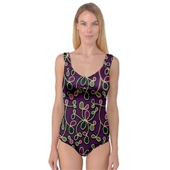 Elegant Purple Pattern Princess Tank Leotard  by Valentinaart