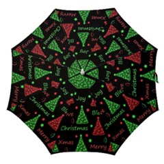 New Year Pattern - Red And Green Straight Umbrellas by Valentinaart