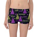 New Year pattern - Yellow and purple Reversible Bikini Bottoms View3