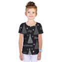 New Year pattern - gray Kids  One Piece Tee View1