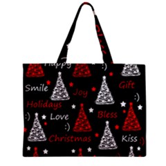 New Year Pattern - Red Zipper Mini Tote Bag by Valentinaart