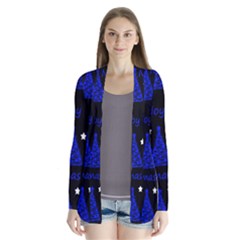 New Year pattern - blue Cardigans