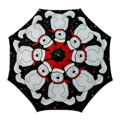 Polar Bear - Xmas Design Golf Umbrellas by Valentinaart