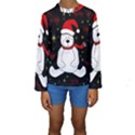 Polar bear - Xmas design Kids  Long Sleeve Swimwear View1