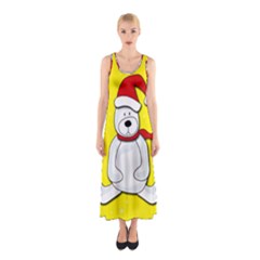 Polar Bear - Yellow Sleeveless Maxi Dress