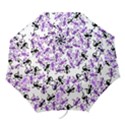Lizards pattern - purple Folding Umbrellas View1