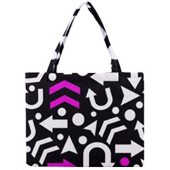 Right Direction - Magenta Mini Tote Bag by Valentinaart