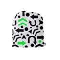 Green right direction  Drawstring Pouches (Large)  View2