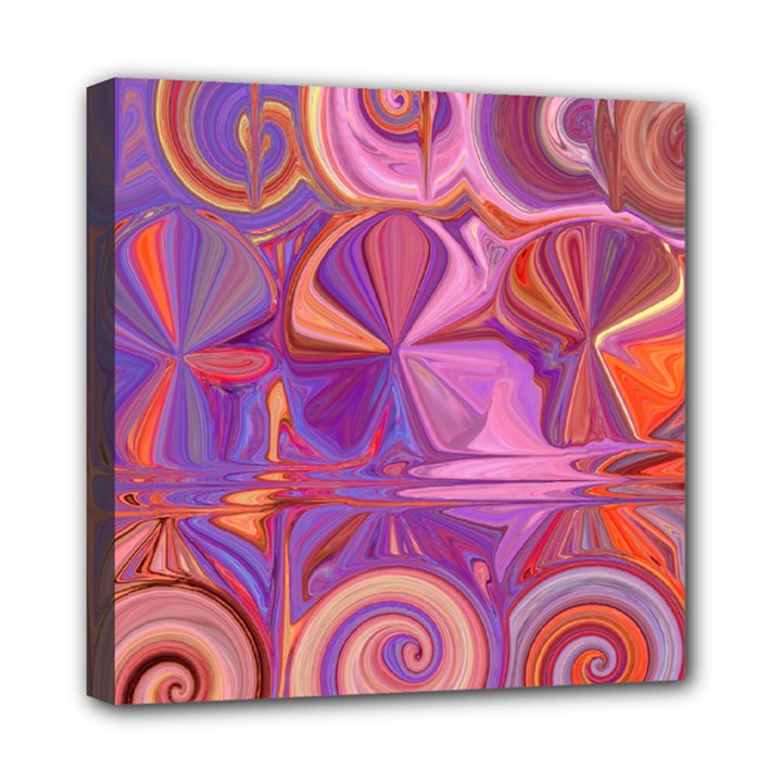 Candy Abstract Pink, Purple, Orange Mini Canvas 8  x 8 