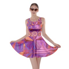 Candy Abstract Pink, Purple, Orange Skater Dress by digitaldivadesigns