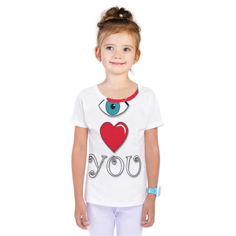 I Love You Kids  One Piece Tee by Valentinaart