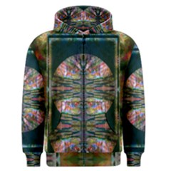 Abstract Garden Montage Men s Zipper Hoodie by wbk1