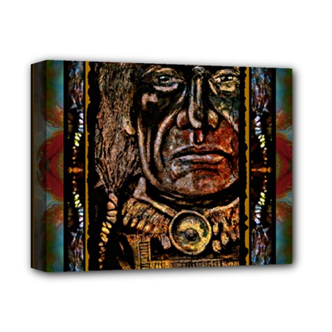 Chief Montage Deluxe Canvas 14  X 11  (framed) by wbk1