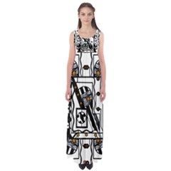 Bw Abstract 1: Empire Waist Maxi Dress by wbk1