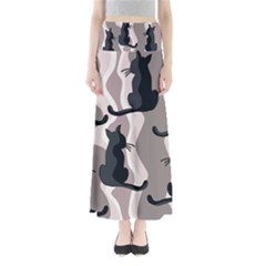 Elegant cats Maxi Skirts