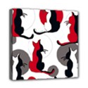 Elegant abstract cats  Mini Canvas 8  x 8  View1