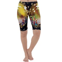 Christmas Crib Virgin Mary Joseph Jesus Christ Three Kings Baby Infant Jesus 4000 Cropped Leggings 