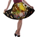 Christmas Crib Virgin Mary Joseph Jesus Christ Three Kings Baby Infant Jesus 4000 A-line Skater Skirt View1