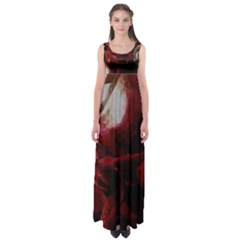 Dark Red Candlelight Candles Empire Waist Maxi Dress by yoursparklingshop