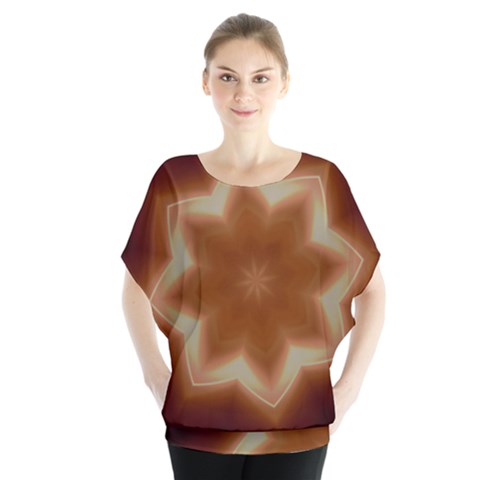 Christmas Flower Star Light Kaleidoscopic Design Blouse by yoursparklingshop