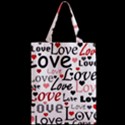 Love pattern - red Zipper Classic Tote Bag View2