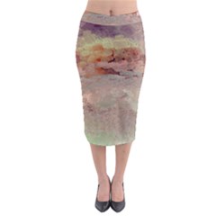 Sunrise Midi Pencil Skirt by digitaldivadesigns